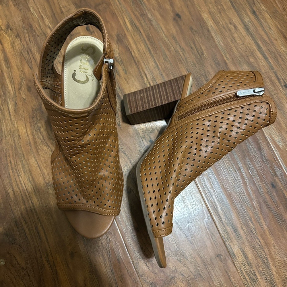 Sam Edelman Open Toe Ankle Boots Size 9.5 - Picture 3 of 8